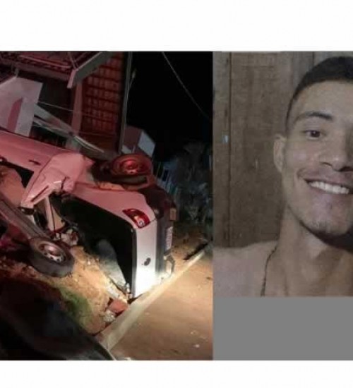 Carro capota e jovem de 19 anos morre em avenida de Guarantã.